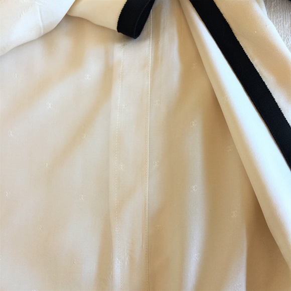 CHANEL IVORY GROSGRAIN TRIMMED TUNIC - Picture 6 of 8